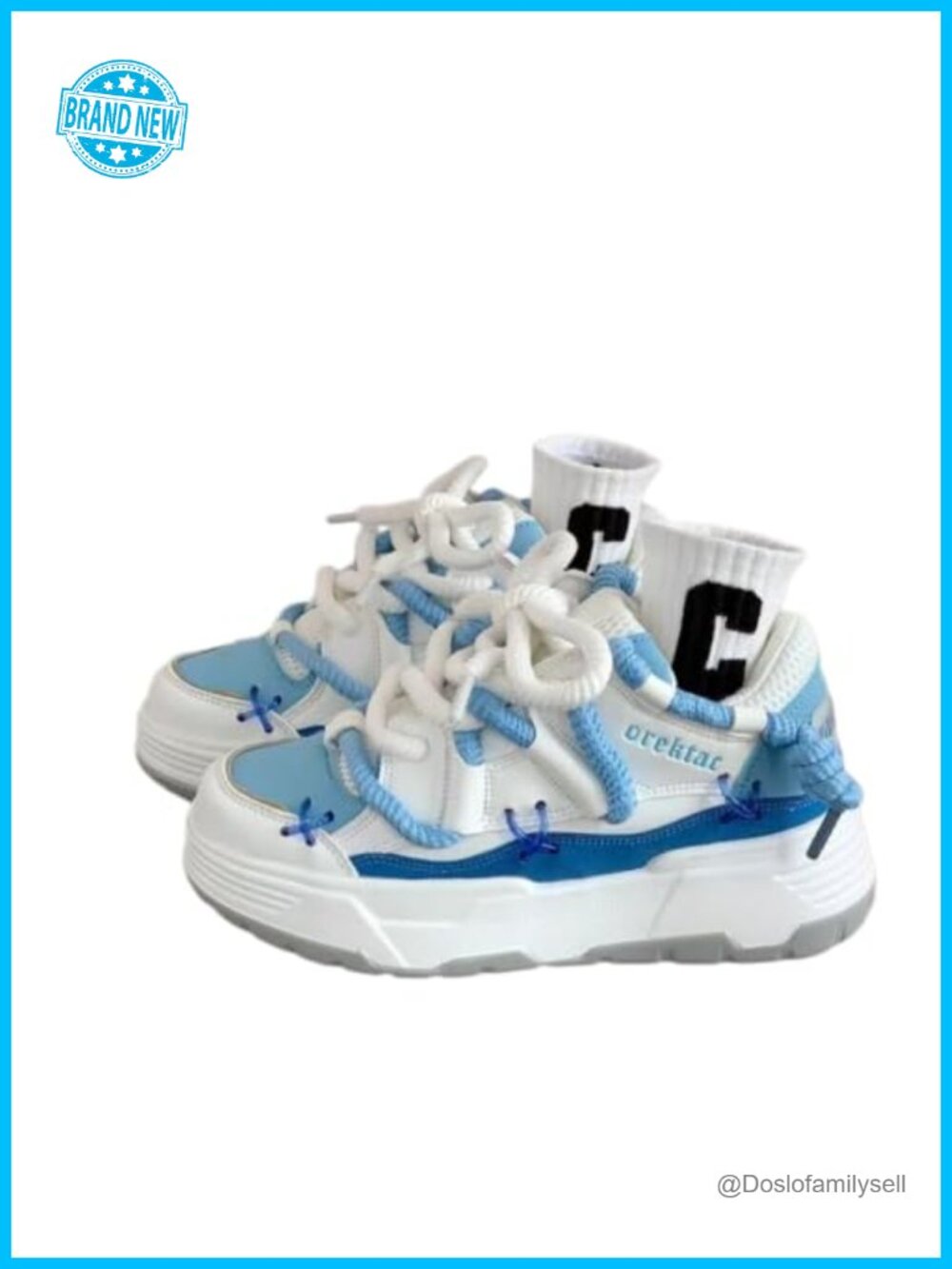 Women's Y2K Chunky Platform Sneakers Lightweight Lace-Up Cushioned Streetwear